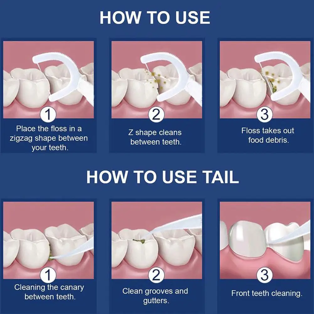 Palillos de hilo Dental, palillos de dientes, limpieza Dental, cuidado bucal, 50 unids/lote por caja