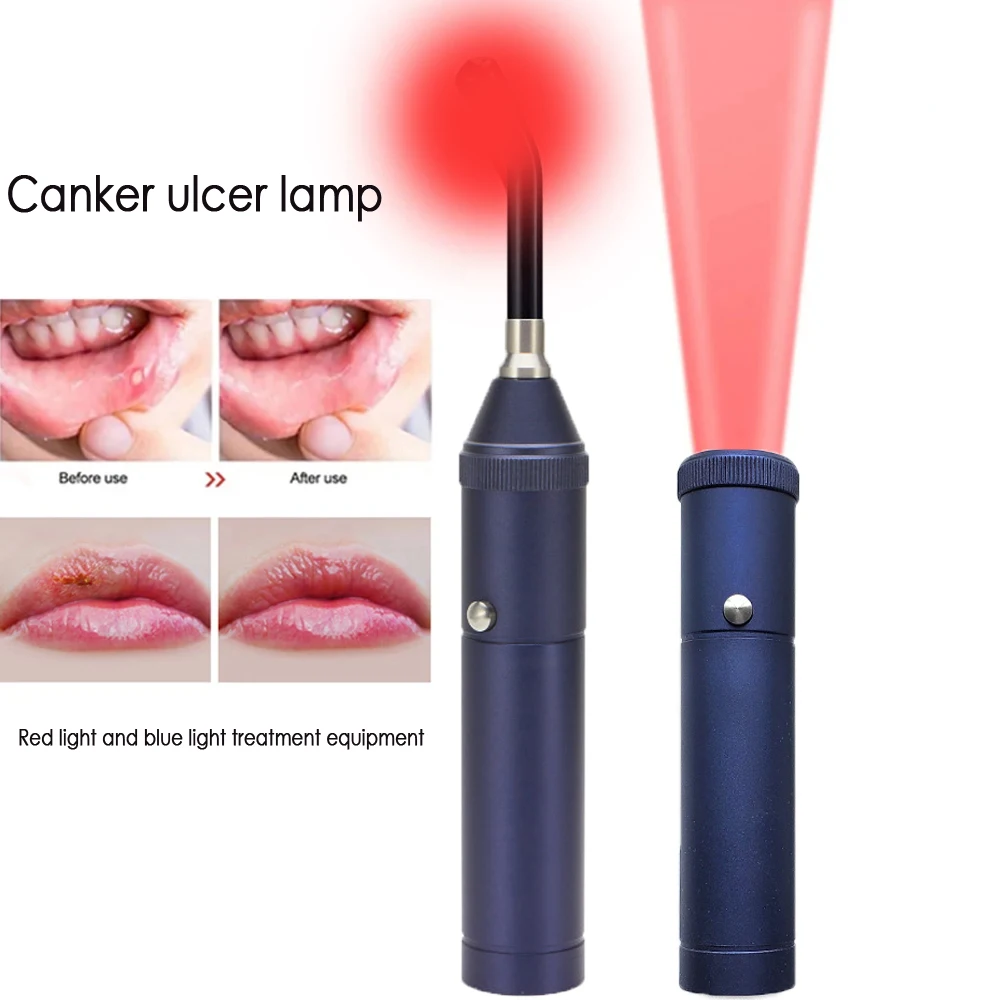 

Red Light Infrared Therapy Device Sore Canker Lip Handheld Oral Physiotherapy Wand Ear Nose Knee Health Pain Relief Lamp