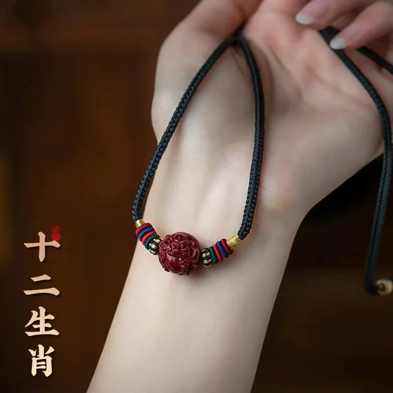Natural Pendant, Twelve Zodiac Signs, Purple Gold Sand Necklace