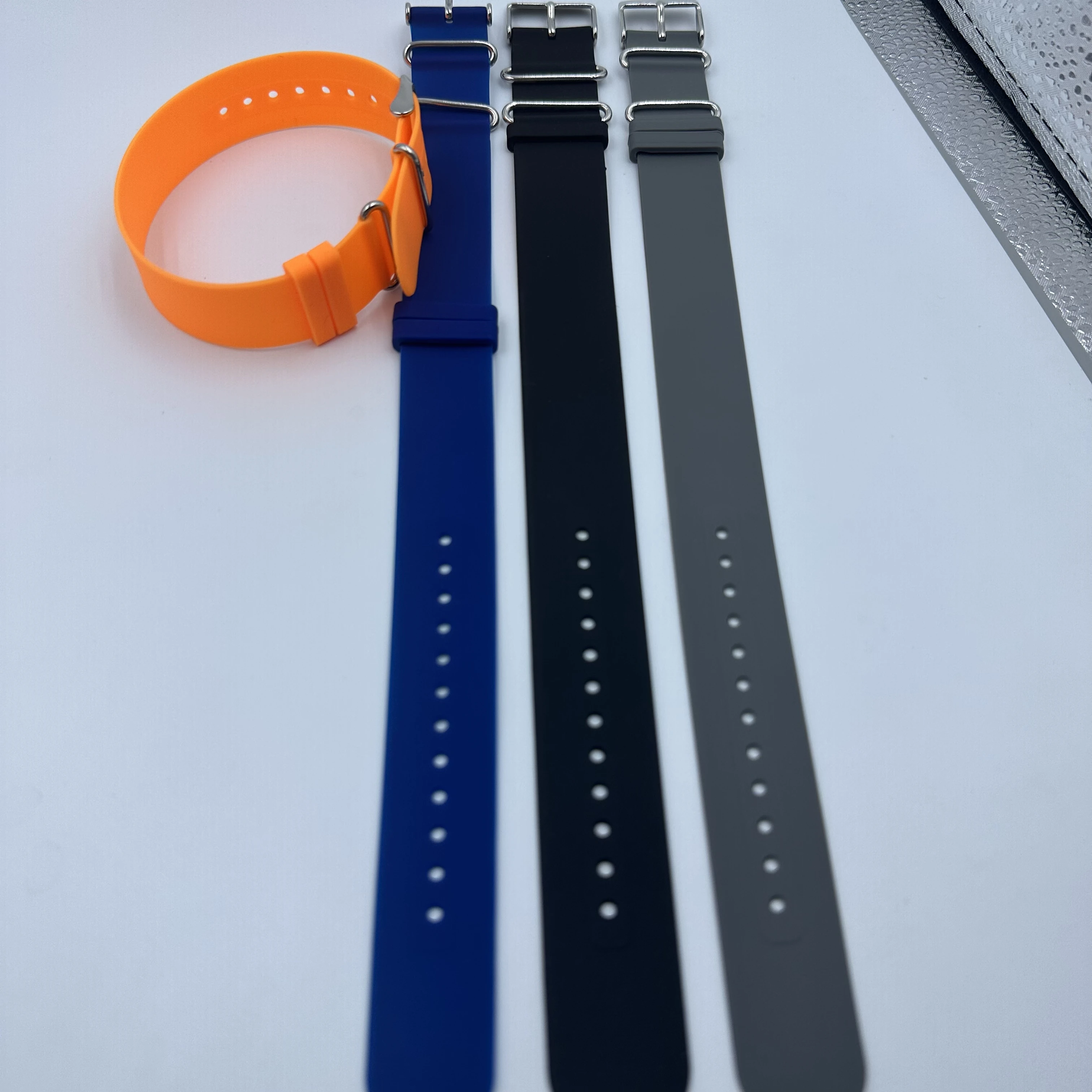 20mm 22mm Waterproof Watch Bracelet Super Soft Long Watchband High Tensile Silicone Rubber Strap Replacement Accessories