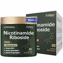 NAD+Supplement - Liposomal Nicotinamide Nucleoside 900mg Resveratrol Quercetin - Used for Anti Aging, Energy, Focus -80 Capsules