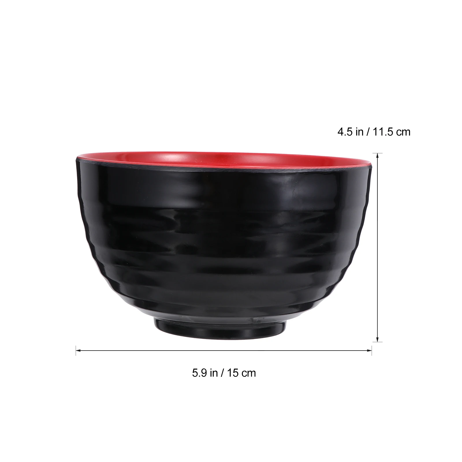 

2Pcs Melamine Soup Bowl Japanese Style Covered Dust Proof Easy Clean Thick Material Heat Resistant Kitchen Bar Supplies Small