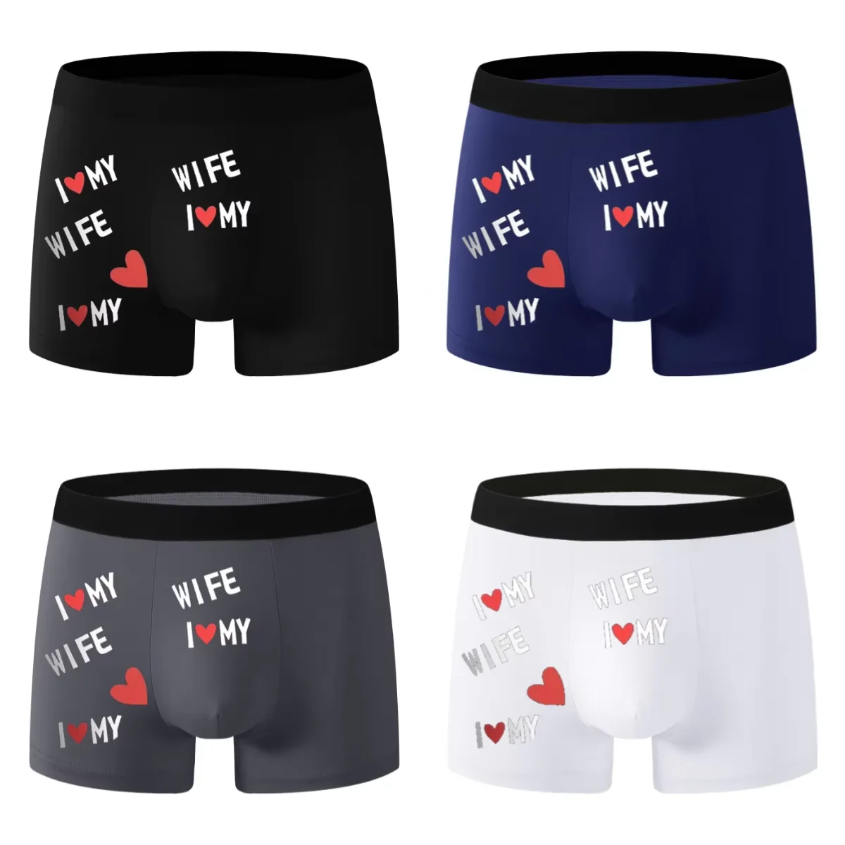 

4pcs new close-fitting boxer shorts are a musthave for men black underwear for the summer of 2025 is comfortable High quality