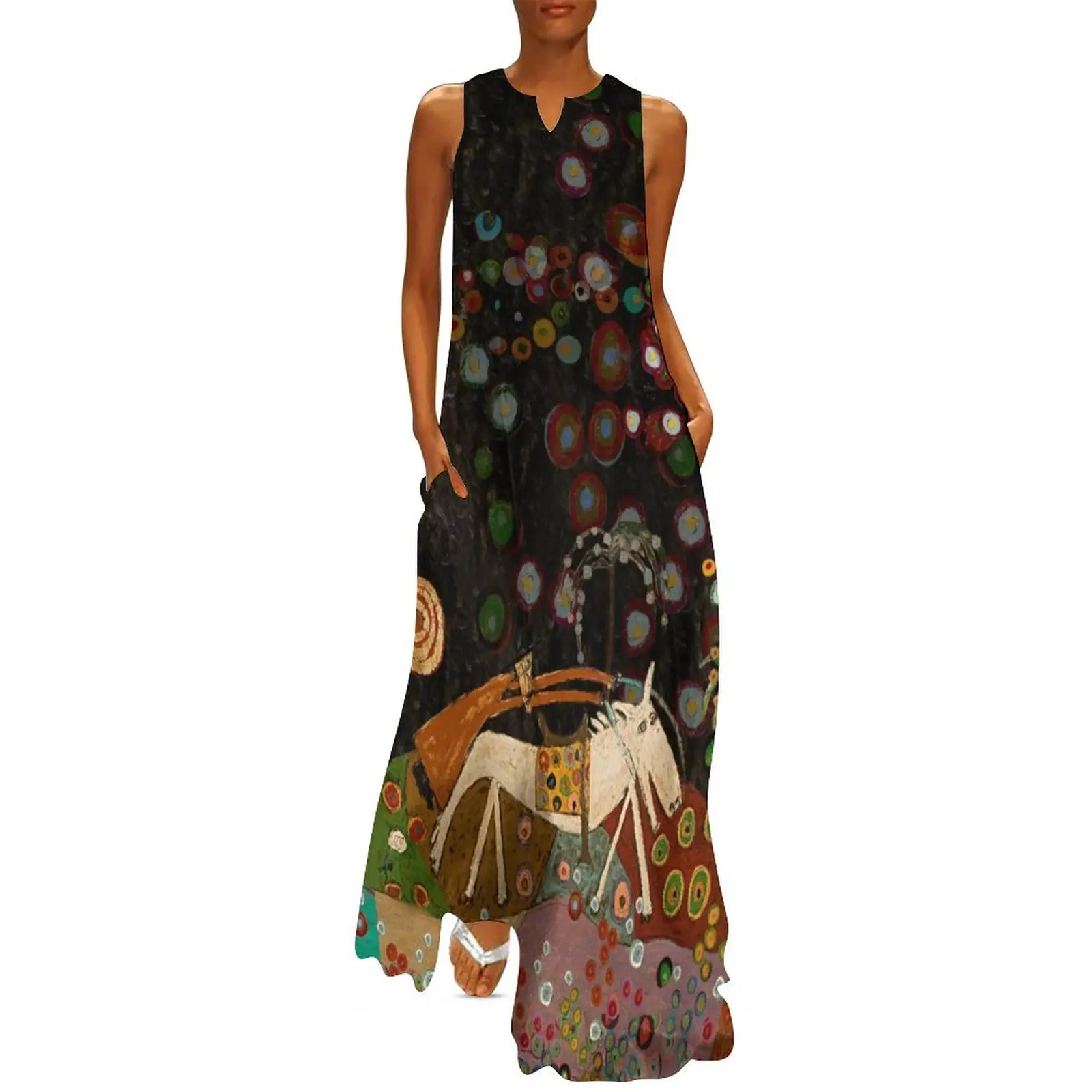 Catching the Wild Spirit Long Dress Woman dresses summer dress korean women Dress