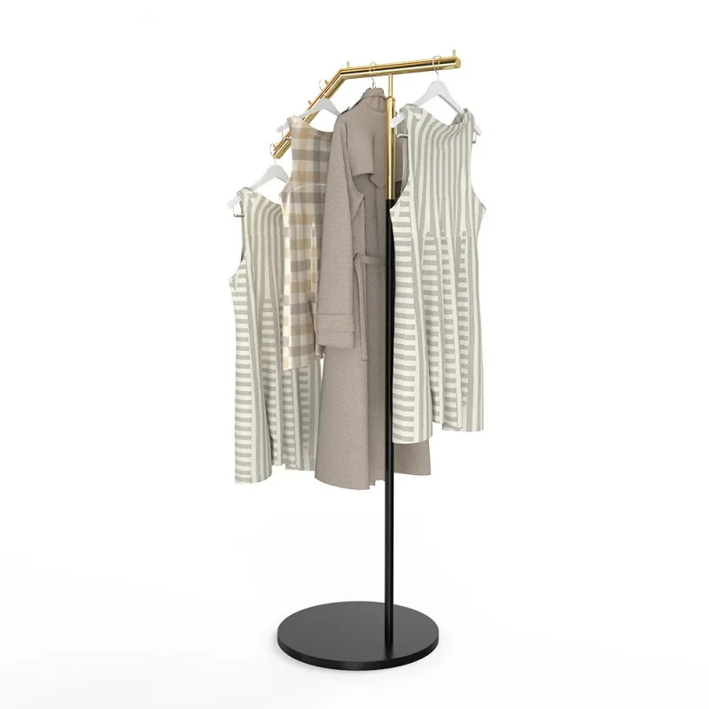 

custom.OEM Custom Boutique Clothing Hanging Rack Industrial Style Metal Garment Display Stand Apparel Rack