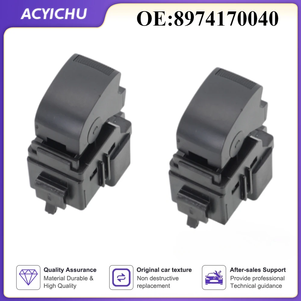 2PCS Power Window Switch RHD for Isuzu Dmax D-Max 2-Door 2011 2012 2013 2014 2015 2016 2017 2018 2019 2020 Ute 8974170040