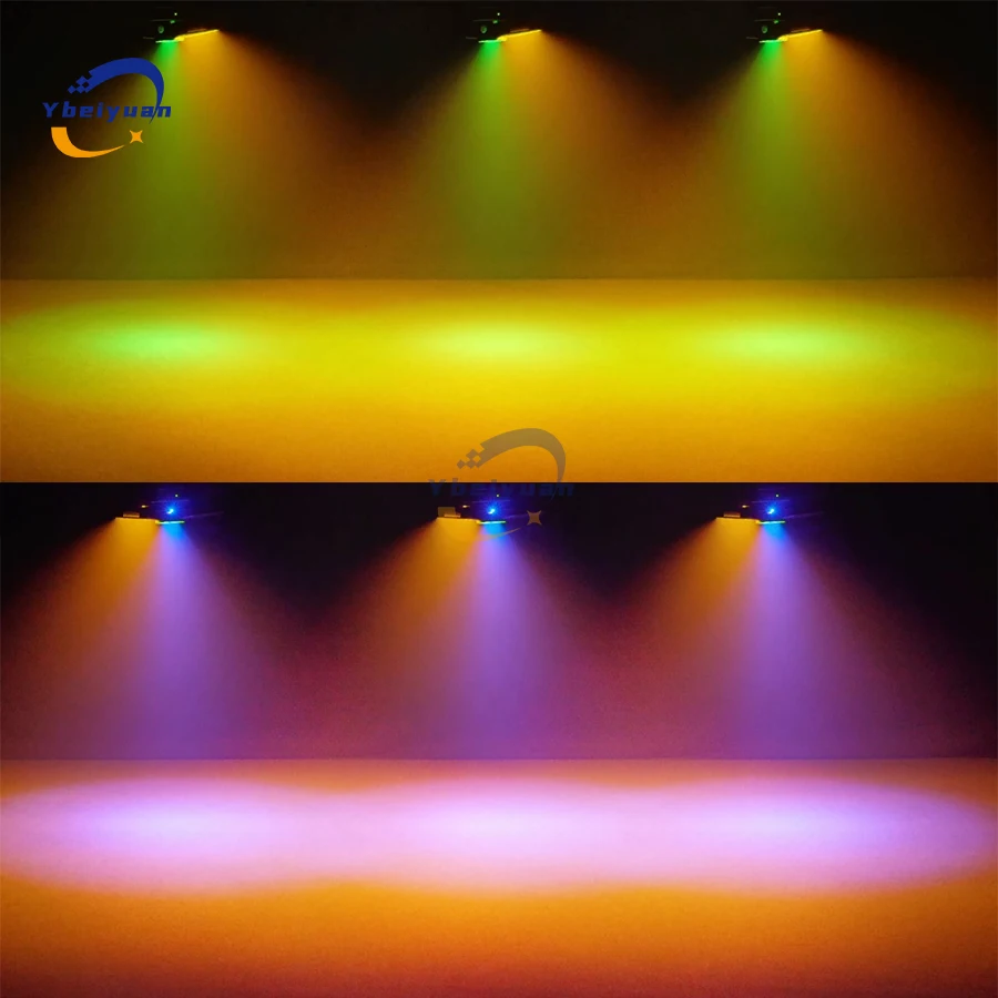 New Double Leaf Retro Light X Infinite Rotation RGB 3 in 1 With Strobe DMX 512 Control DJ Disco Bar Party Christmas Stage Light