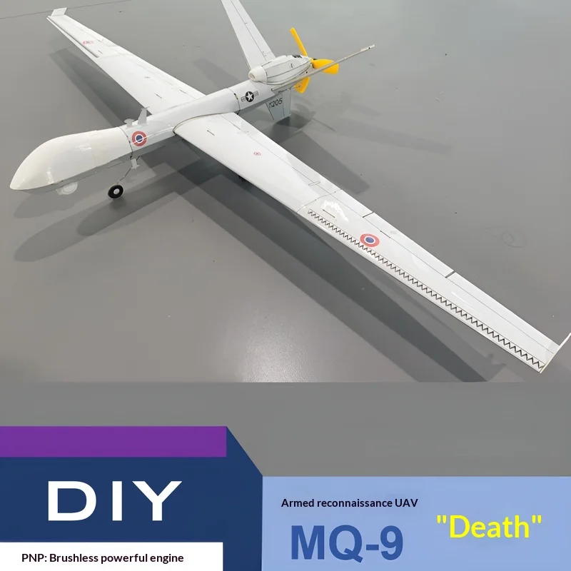 

Mq-9 Reaper Micro Remote Control Assembly Model Diy Fixed Wing Image Real Machine Children'S Remote Control Aircraft