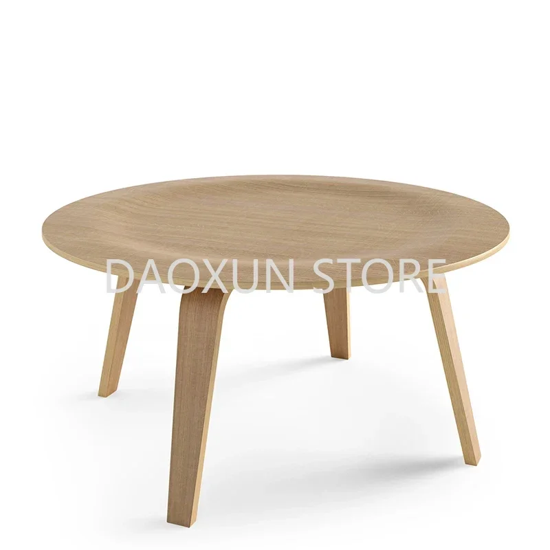 Night Dressing Coffee Tables Wooden Salon Round Auxiliary Coffee Tables Minimalist Middle Stolik Kawow Unique Furniture YR50CT