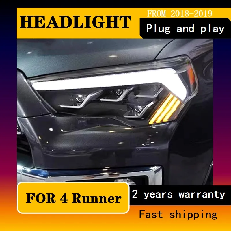 

Car Styling for Head Lamp for Toyota 4Runner LED Headlight 2013-2020 Headlights 4 Runner DRL Turn Signal High Beam Angel Eye Pro