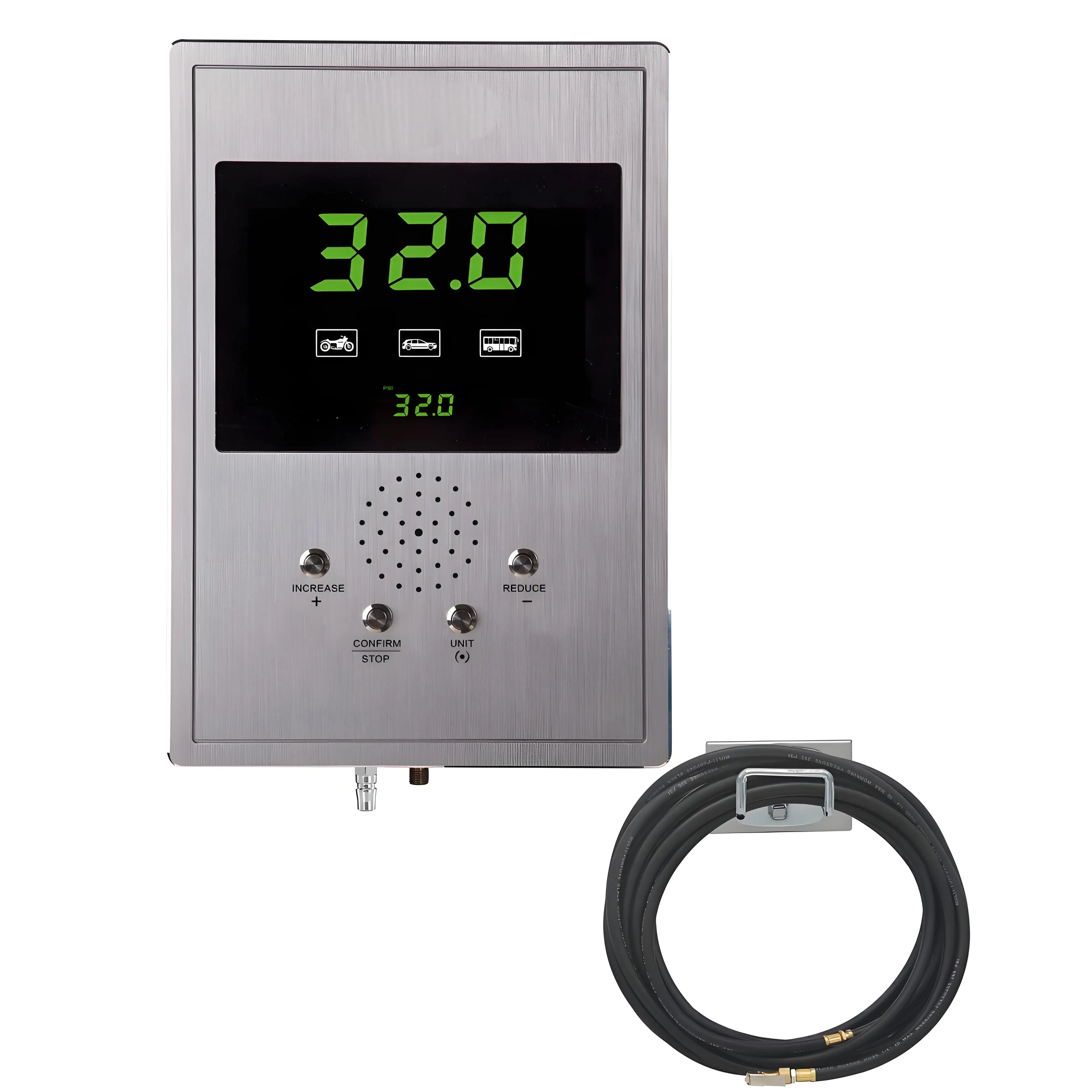 

Fully Automatic Digital LED Tire Inflator AC 85~240V Durable Metal Air Pump Tire Pressure For All Kinds Vehicles Car