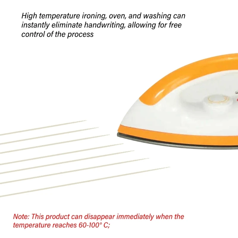 100 Pezzi Penna Termica Cancellabile Ricariche per Tessuto Cancellabili Ricariche per Pennarelli per Tessuto a Scomparsa delle