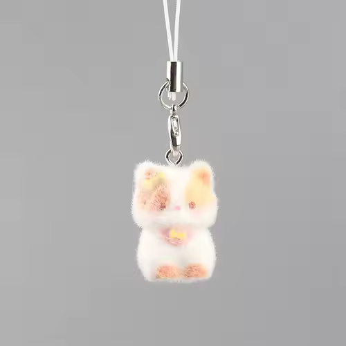 Fluffy Alpaca Elk Capybara Animal Keychains Resin Cartoon Lovely Funny Garlic Goose 3D Doll Pendant Bag Box Car Key Ring Jewelry - Image 22