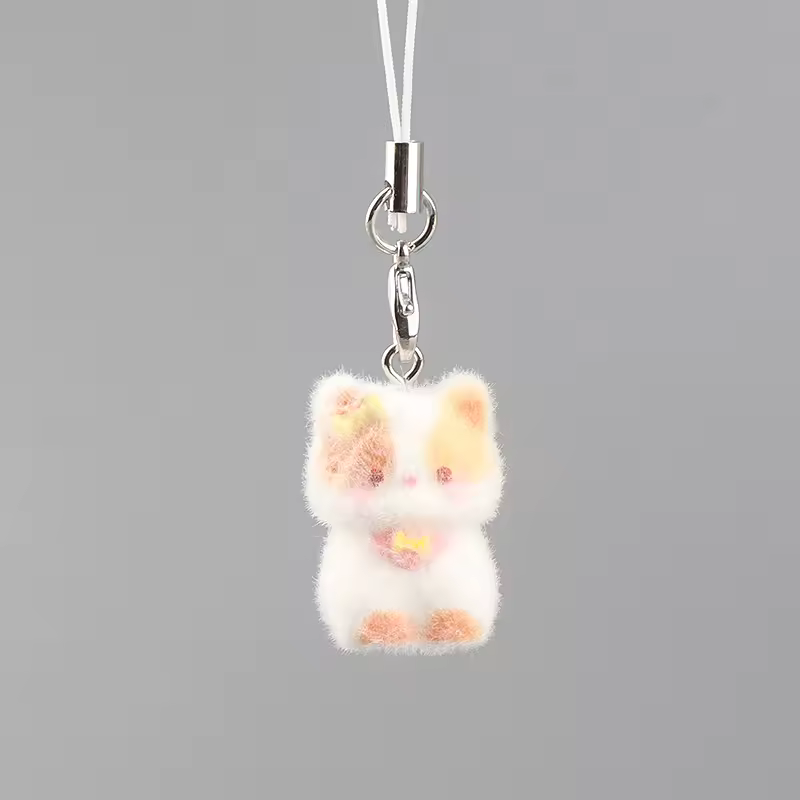 Fluffy Alpaca Elk Capybara Animal Keychains Resin Cartoon Lovely Funny Garlic Goose 3D Doll Pendant Bag Box Car Key Ring Jewelry - Image 22