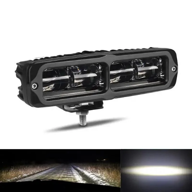 12-80V 20W Universal Motorcycle Fog Light LED Auxiliary Driving Spotlight Moto Work Lamp Off-road Motorbike Headlamp Accessories