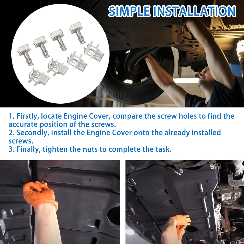 W716006-S439 BB53 6C020-AA مثبتات غطاء المحرك ودبابيس الإبهام لـ 2011-2014 Ford F150 لسيارة Ford Explorer 2011 و2017