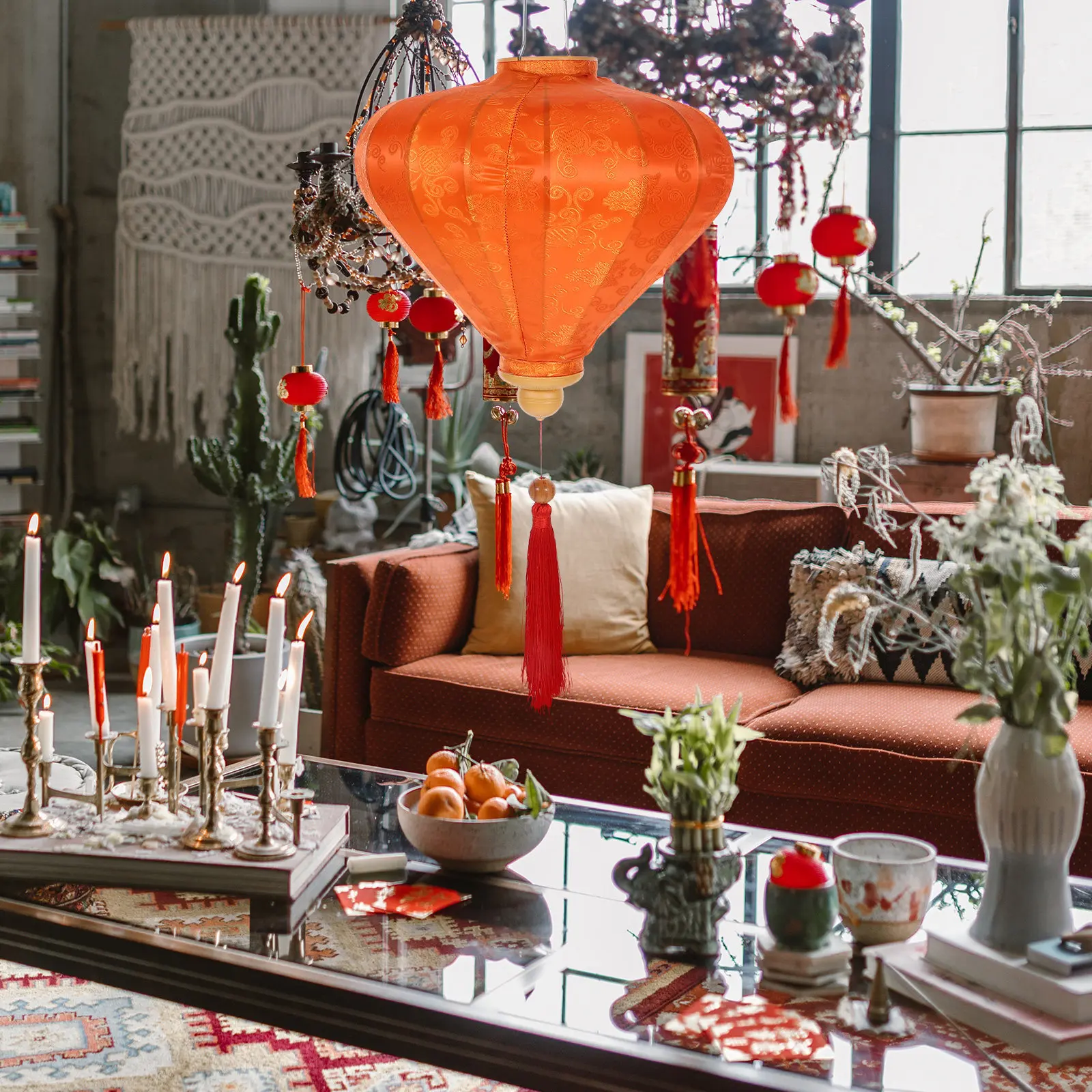 

Water Drop Shape Vietnamese Lantern Silk Fabric Hanging Lantern for Wedding Party Garden Festival Outdoor Indoor Decoration