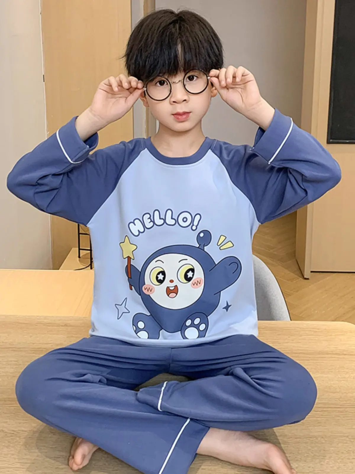 anseola-conjunto-de-algodon-fino-de-manga-larga-para-ninos-primavera-y-otono-con-estampado-completo-de-dibujos-animados-pantalones-largos-de-algodon-peinado-suave