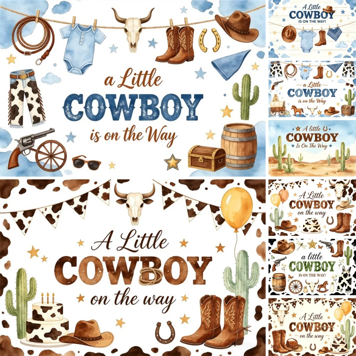 Cowboy Hat Straw - Western Farm Photography Background Newborn Boy