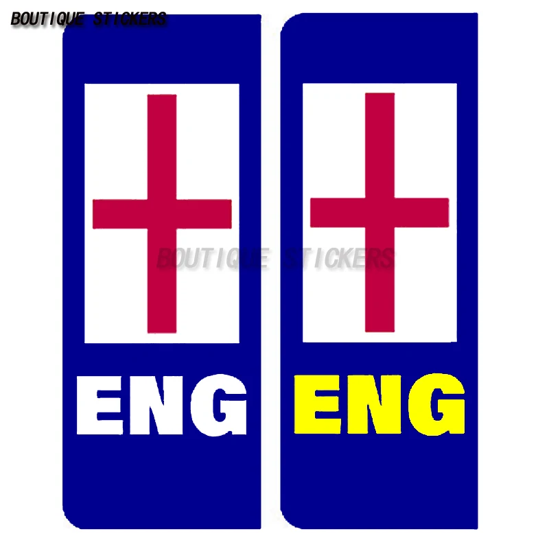 

2Pcs exquisite ENGLAND ENGLISH NO EURO FLAG BREXIT License plate stickers, waterproof PVC stickers for cars and motorcycles