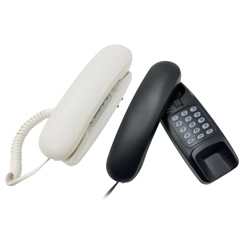 Corded Landline Phone Big Button Wall Mount Landline Phones Fixed Telephone