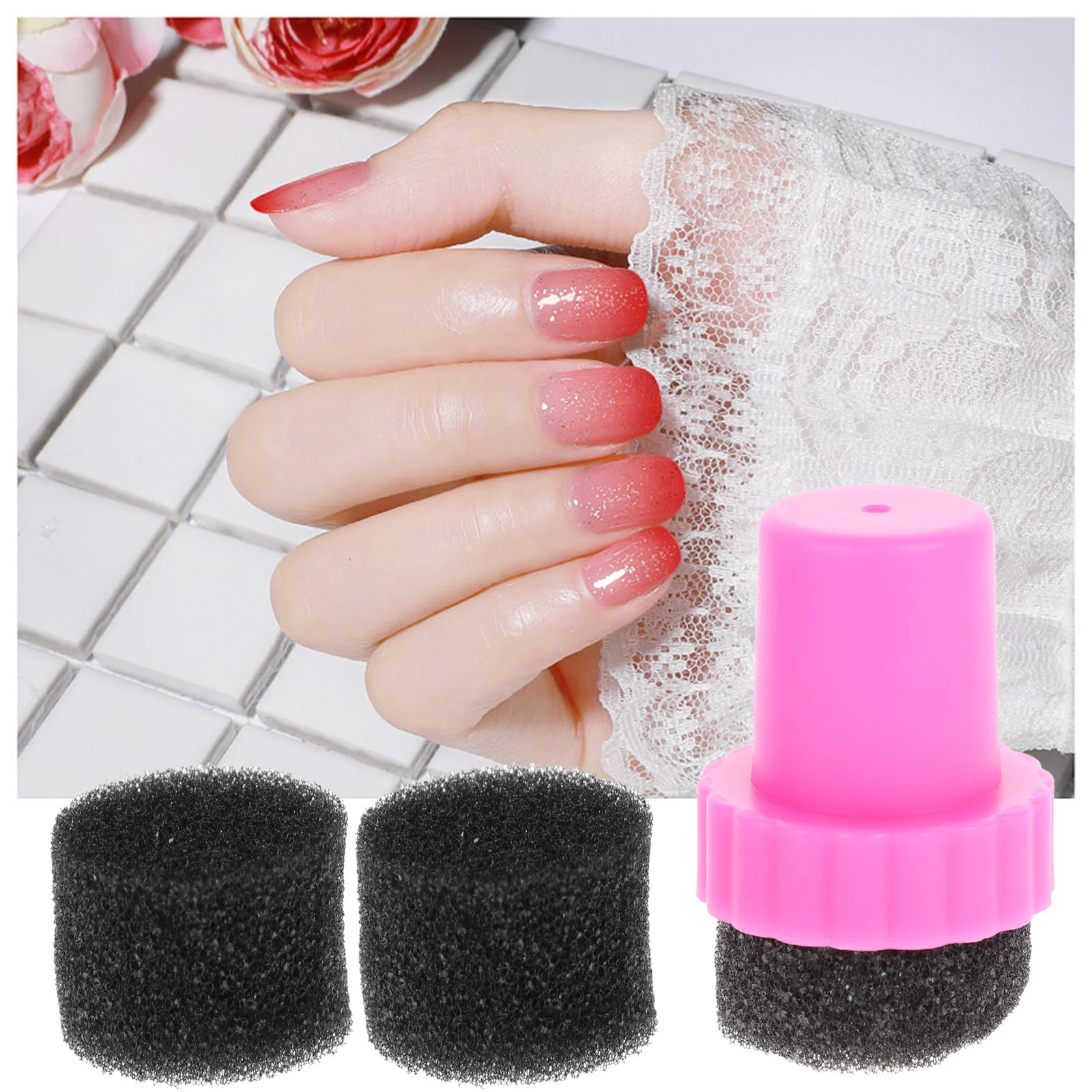 10개입 그라데이션 스펀지 블록 프리미엄 탄력 네일 스탬퍼 DIY 매니큐어 연습 네일 아트 스펀지 씰 폴리시 도구