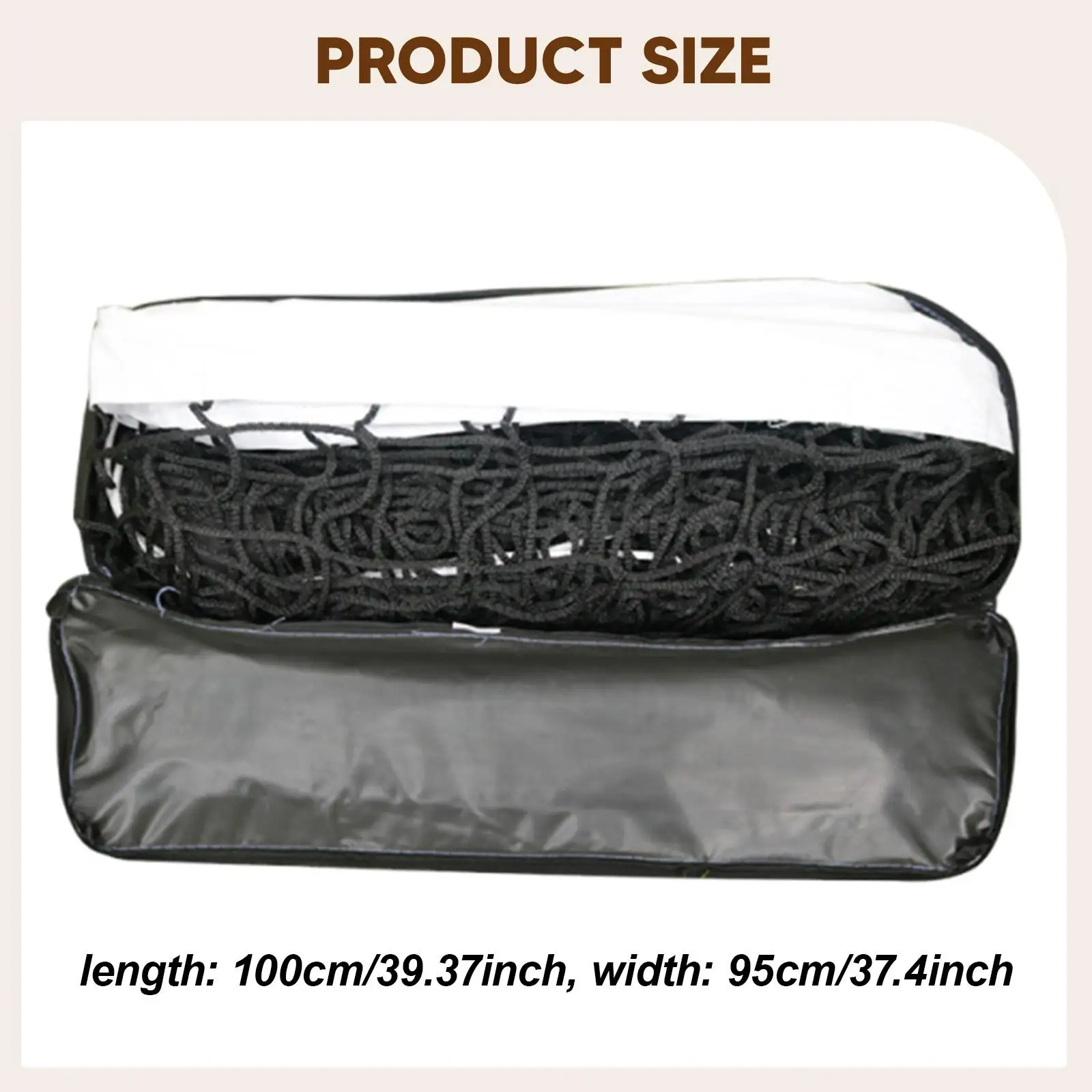 

Replacement Volleyball Net Heavy Duty Foldable Mesh with Bag for School Park Garden Sports Training