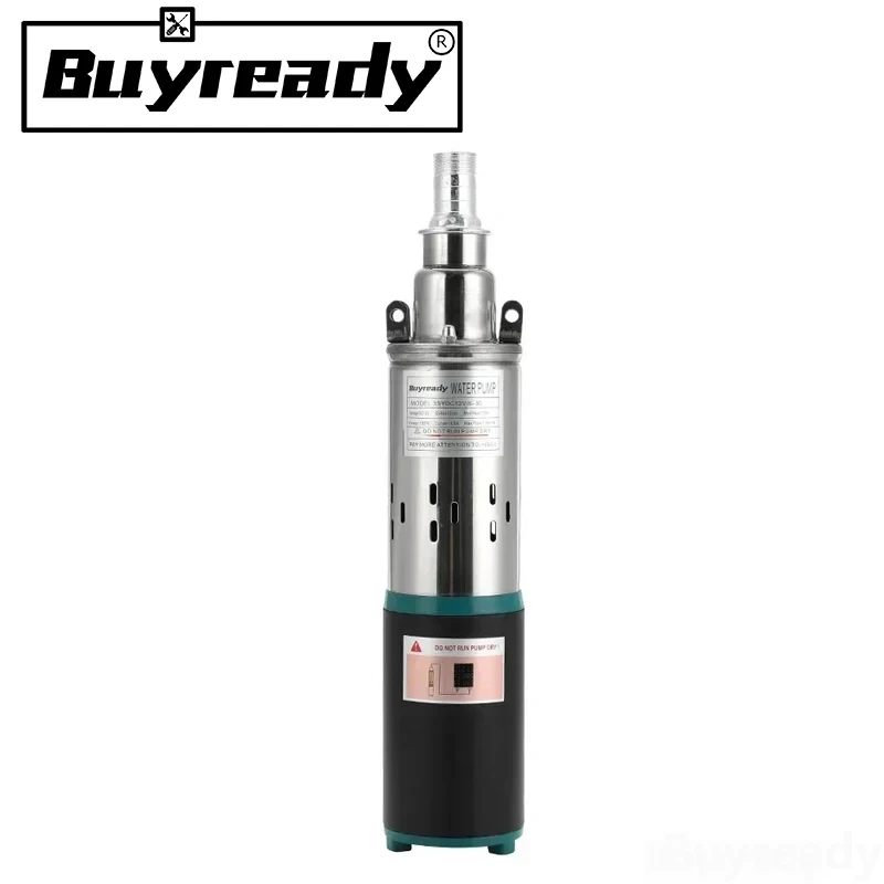 Lift=30m-45m 20L/min 9m Wire 12V 24V 36V Solar Pump Deep Well Submersible Water Pump Screw Irrigation Garden Home Agricultural