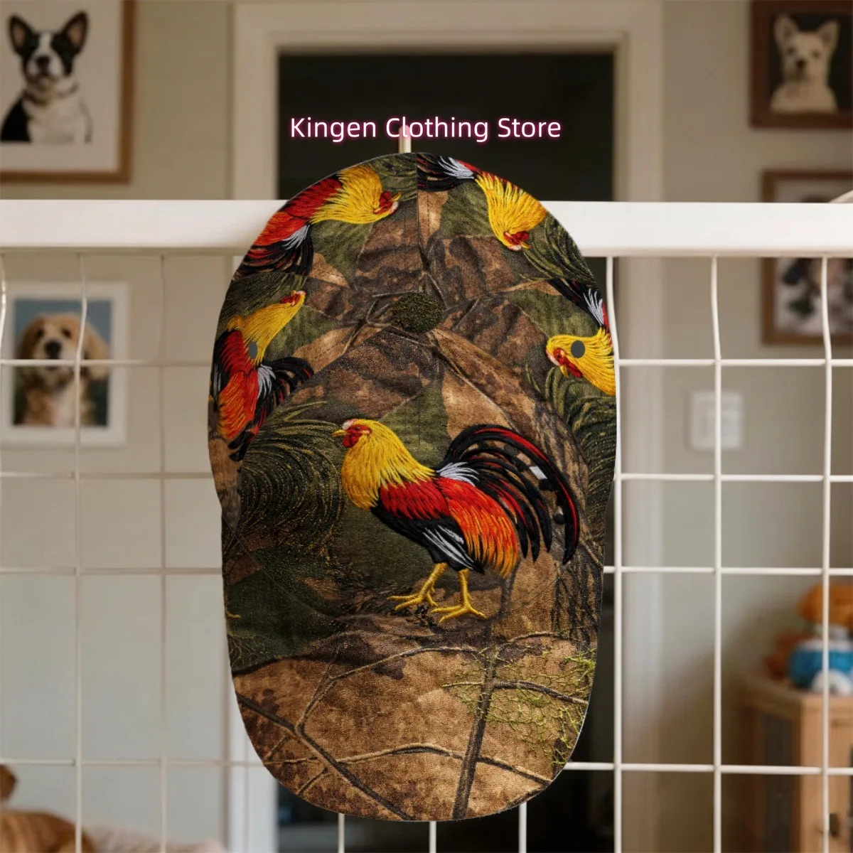 2D Print-1pc Rooster Camouflage Pattern Baseball Cap Gardening Modern Christmas Gift Sports Events Skateboarding Trucker Cap Pac