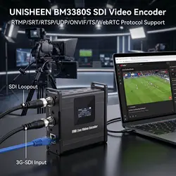 UNISHEEN SDI 1080p Live Stream to IP Broadcast Iptv RTSP SRT 3G H265 264 HDMI Video Encoder Board Onvif Multicast