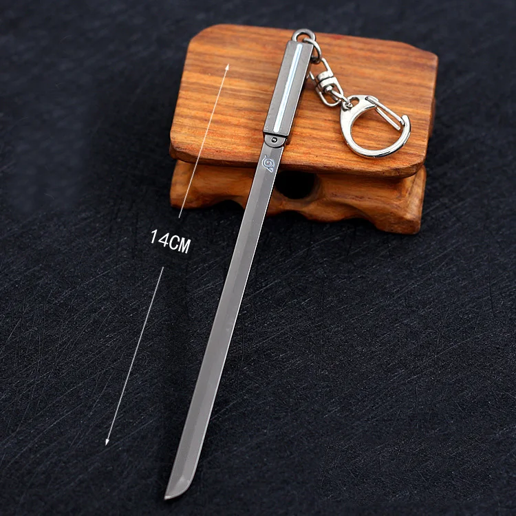 Anime Narutos Asuma Kunai Pendant Keychain for Men Boys Hokage Namikaze Minato Thundeclap Rush Key Ring Fans Collection Jewelry