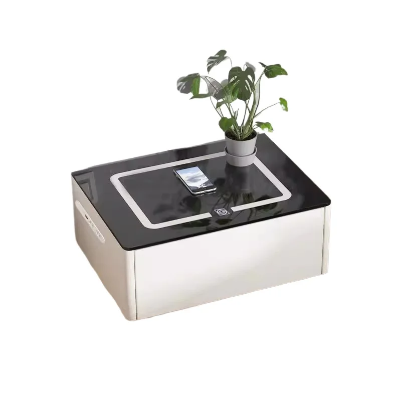 Creative Smart Floating Nightstand with Bluetooth Speakers & USB Port with Wireless Charging Modern Style Bedside Table