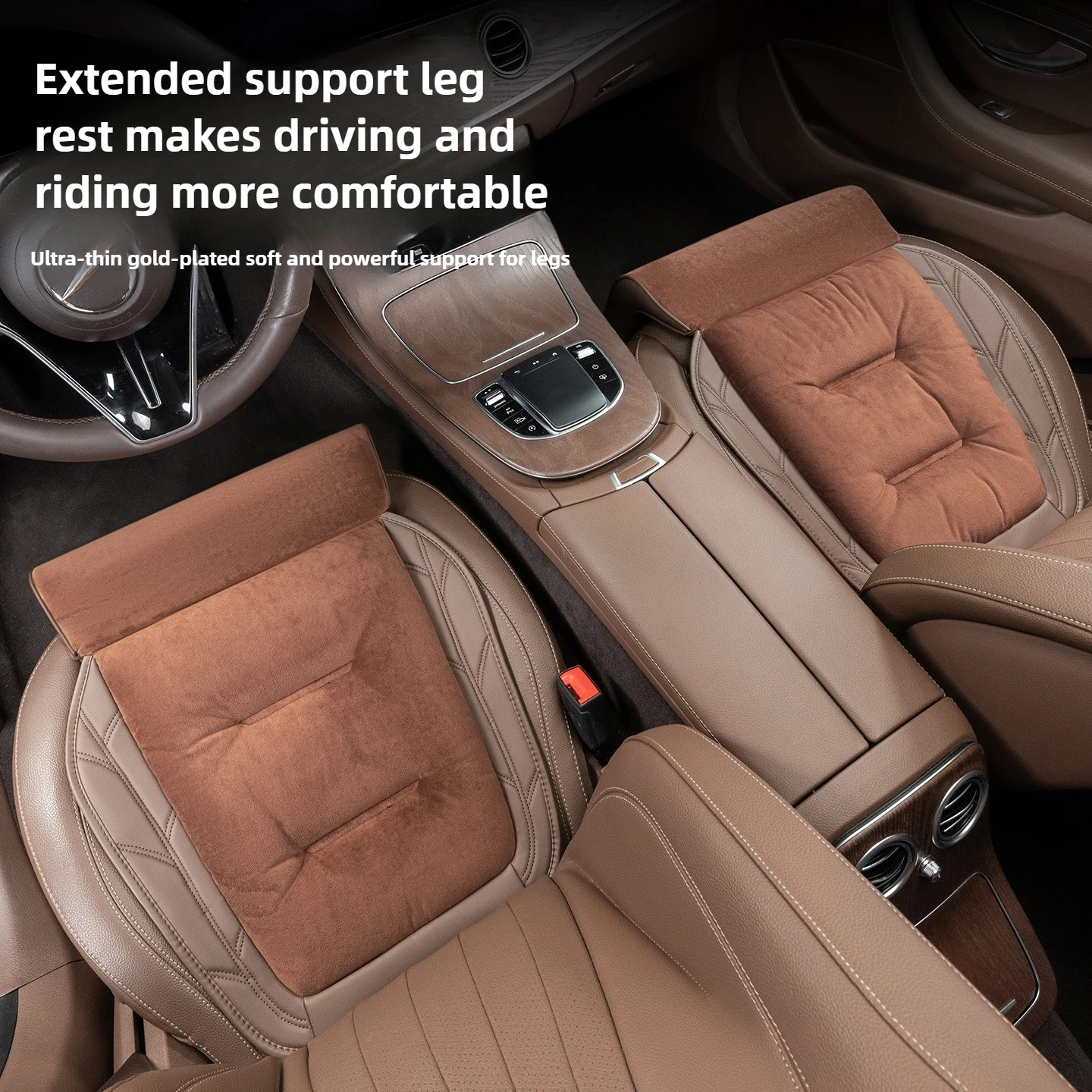 مقعد السيارة الساق دعم تمديد الفانيلا الجلود السيارات مقعد موسع الساق وسادة لسيارات BMW F30 F31 F32 F34 F20 F21 F07 F10 X1 X3 X5 #5