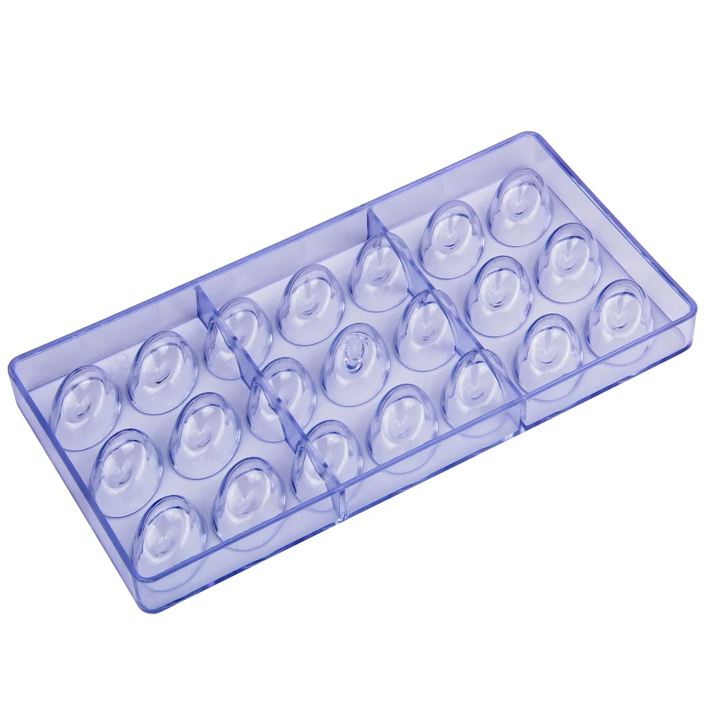 Plastic 21 Cavities Gold Ingot Shaped Baking Chocolate Mold Sweet Candy Craft Tools Icing Cube Mold CC0065