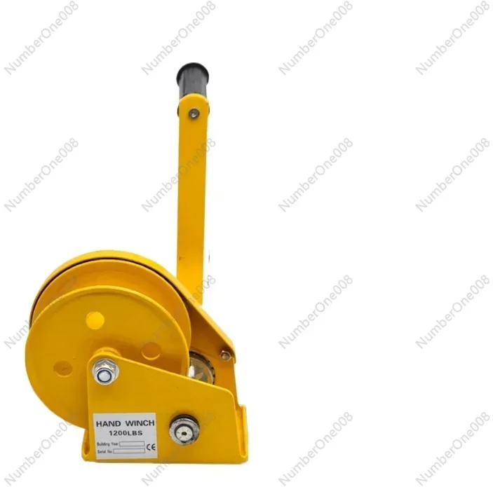 Manual winch two-way self-locking hand crank hoist traction hoist small household winch crane lifting crane