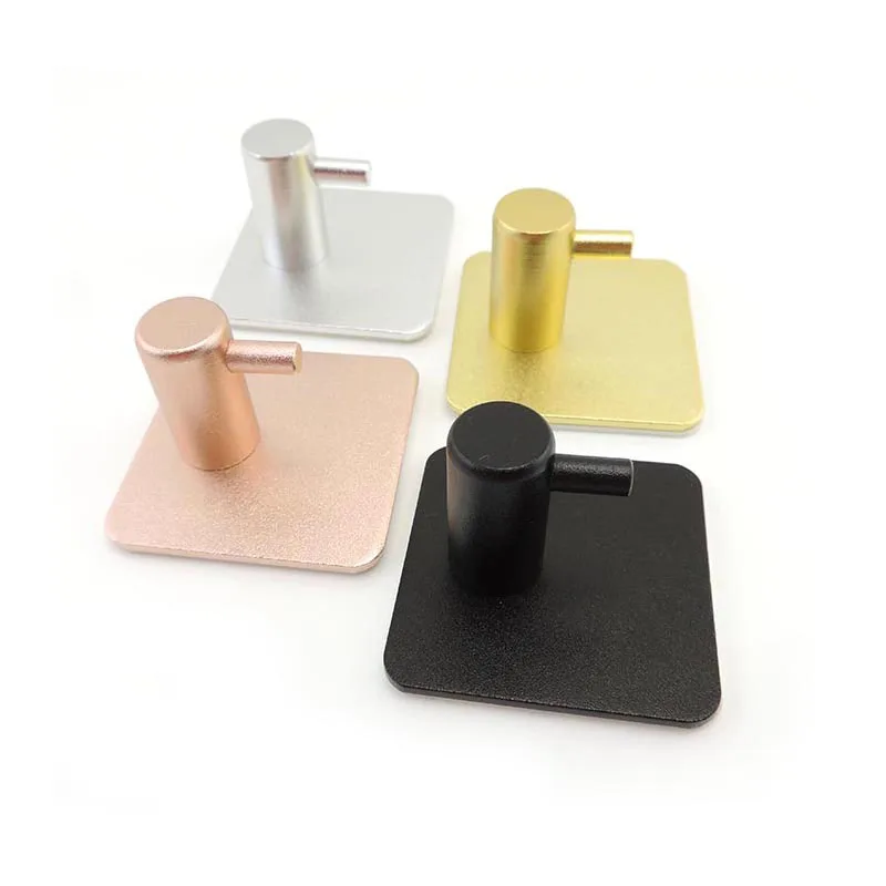 Ganchos para colgar en la pared, perchero adhesivo para baño, soporte para llaves, toalla, ropa, bolsa para llaves, colgador de toallas, accesorios de cocina, aleación de aluminio
