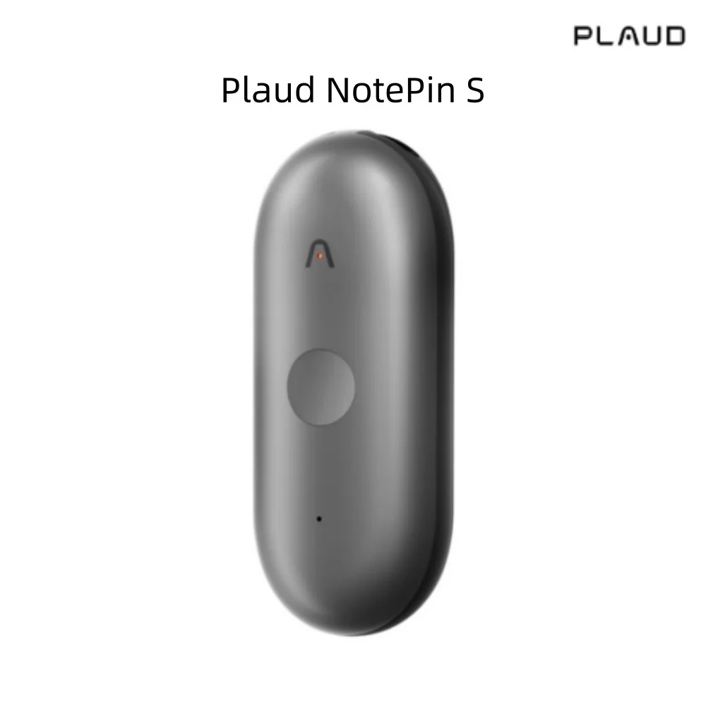 Plaud NotePin S AI Voice Recorder, Wearable AI Notetaker, AI Transcribe & Summarize, Support 112 Languages