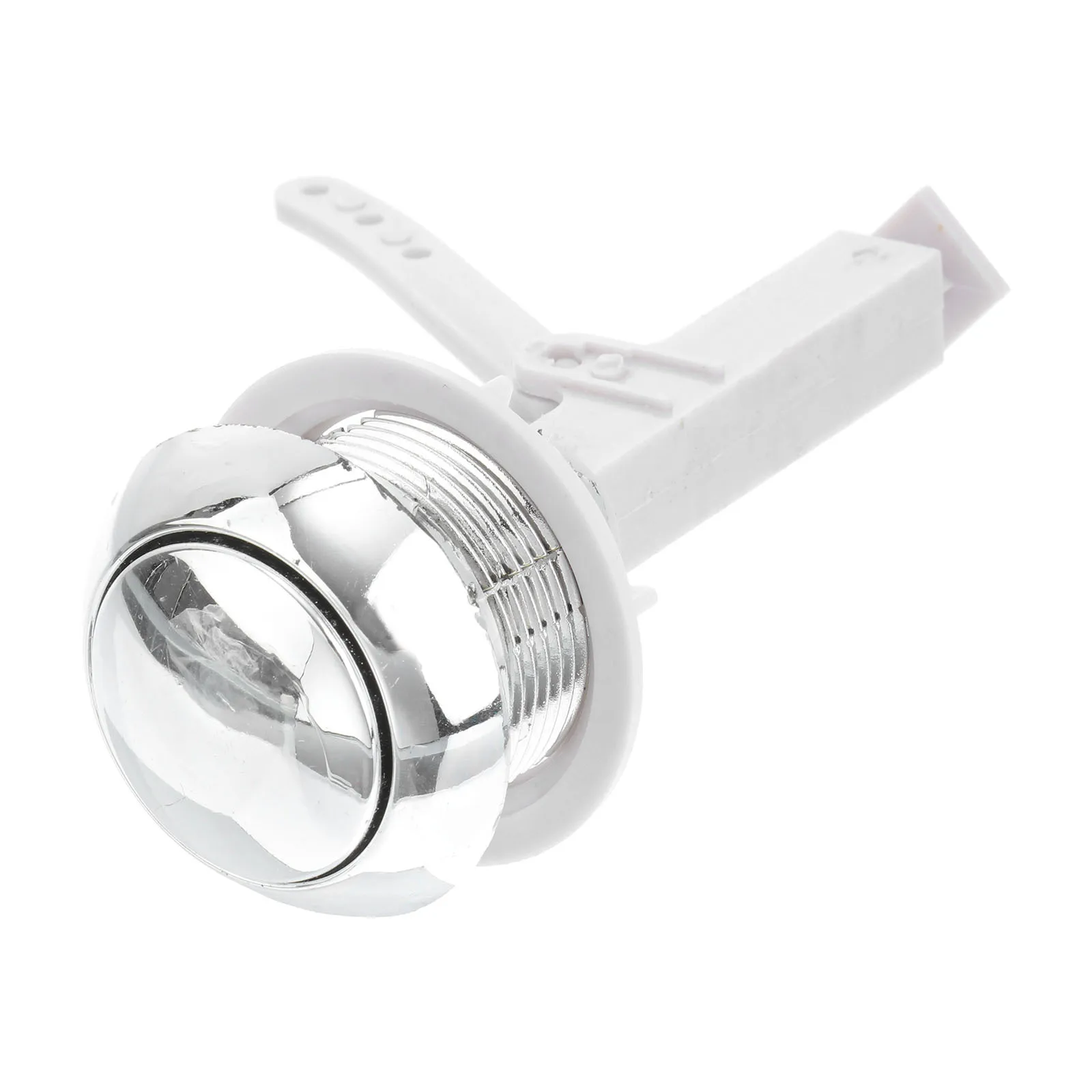 

Durable Plastic Single Flush Toilet Water Tank Push Button Rod Home Hotel Easy Install Chrome Finish Replacement Hinge For