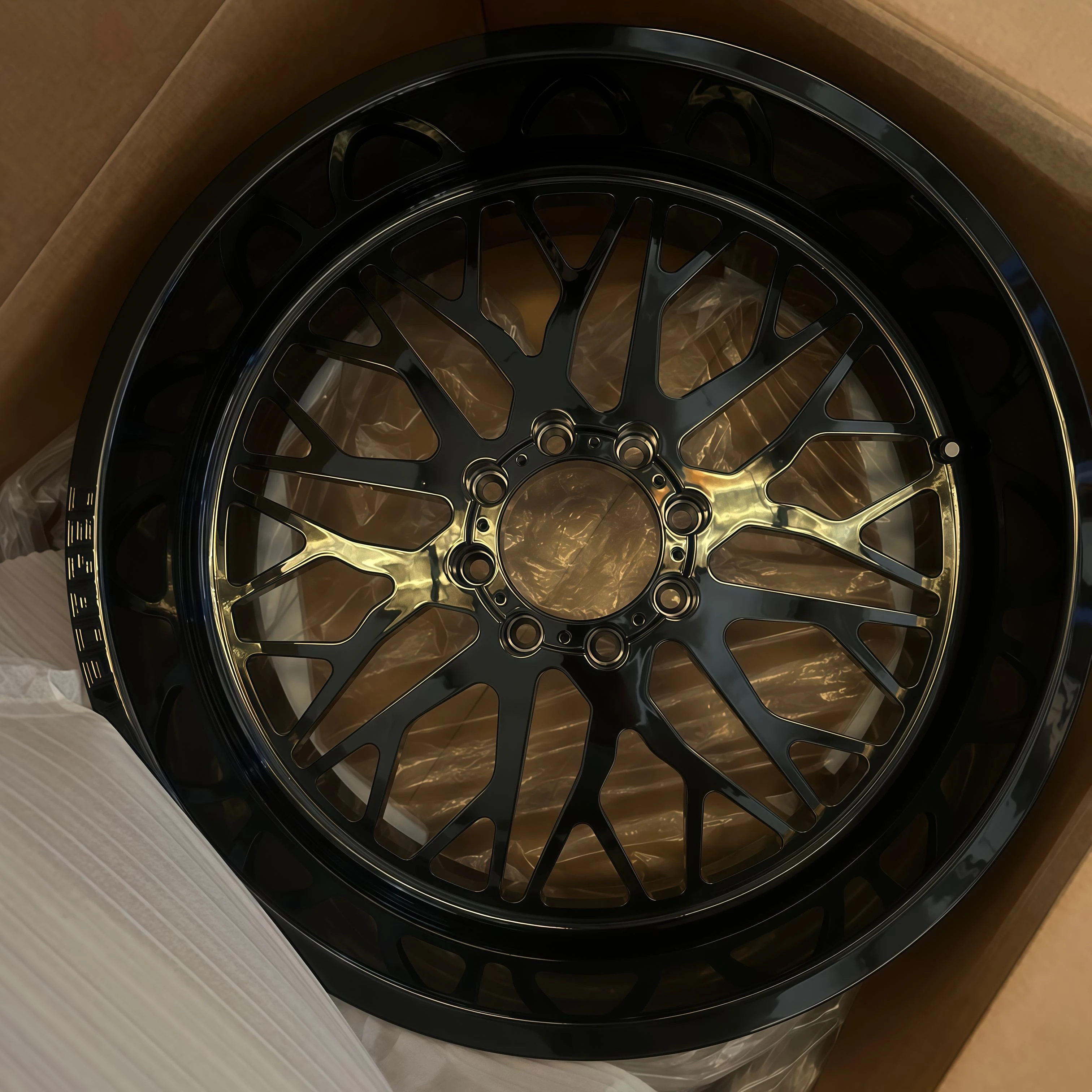 FOR Deep Lip Dish Forged Truck Wheels 26x14 28x16 30x18  Multi Spoke Aluminum Alloy Car Rims for F150 Jeep Wrangler GMC