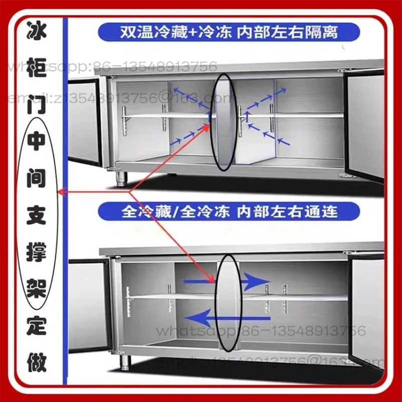 Accessories Flat door Six door support Middle column Freezer Freezer Refrigerator door column