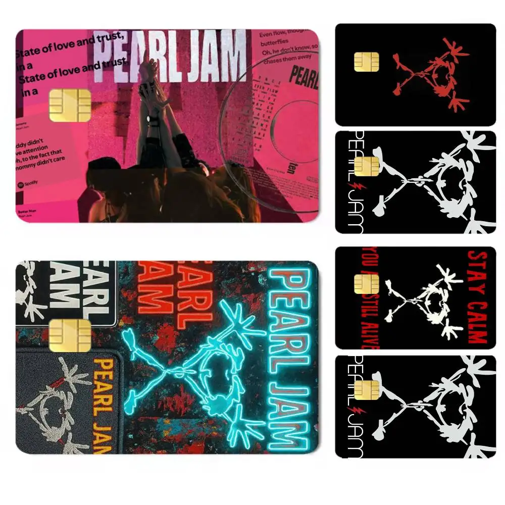 Band-d Pearl Jam-m Credit Card HD Stickers Easy to replace, change card style anytime as you like