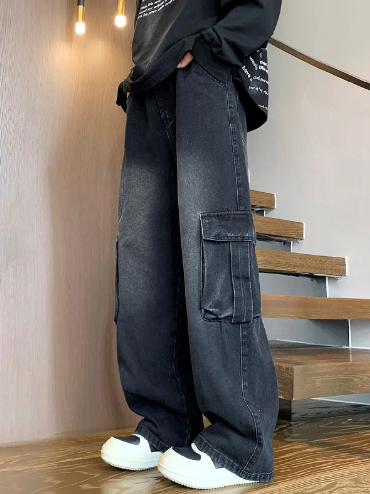 

Мужские джинсы Waed Vintage Workwear, новинка 2024 года, весенне-осенние, модные, высококачественные, прямого кроя, длинные брюки, молодежная мода