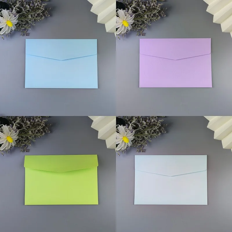 50pcs/lot Candy Color 16x11cm Envelopes Blank Multifunction Craft Paper Envelope for Wedding Invitations Letter Paper Postcards