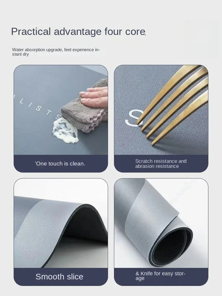 Dackel-Welpen-Absorbierende Bodenmatte, Schmutzfangmatte für Badezimmer, Rutschfeste Toilettentürmatte, Niedliche Fußmatte – Detail 2
