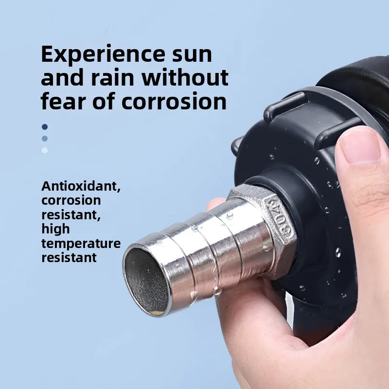 

Замена сливаS60x6 Адаптер резервуара для воды IBC с грубой резьбой 1/2 "3/4" Мужская внутренняя резьба Контейнеры для выхода из нержавеющей стали IBC