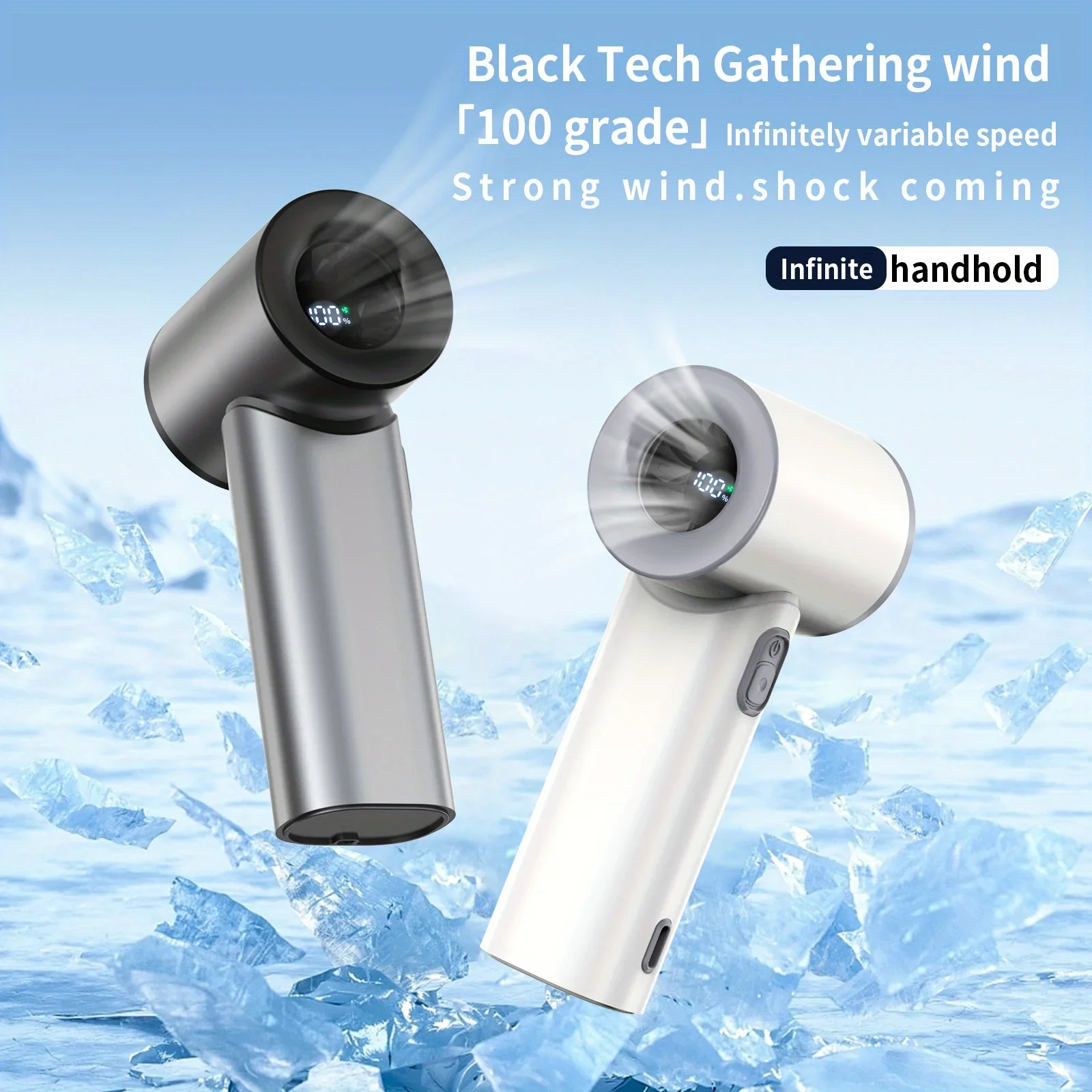 Mini Portable Handheld Fan High-Speed USB Charging Silent Air Calculator Fan for Travel Outdoor Activities Personal Use