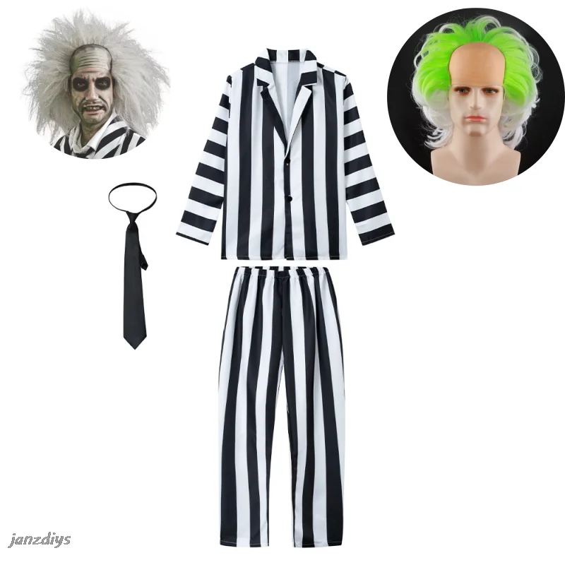 Hades Master Beetle 2 Juice Cosplay pour adultes, costume de jeu en plis, motif noir et blanc, VPN sive