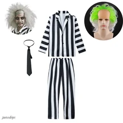 Explosive Hades Master Beetle 2 Juice Cosplay  Adult Black and White Pattern Role Playing Costume