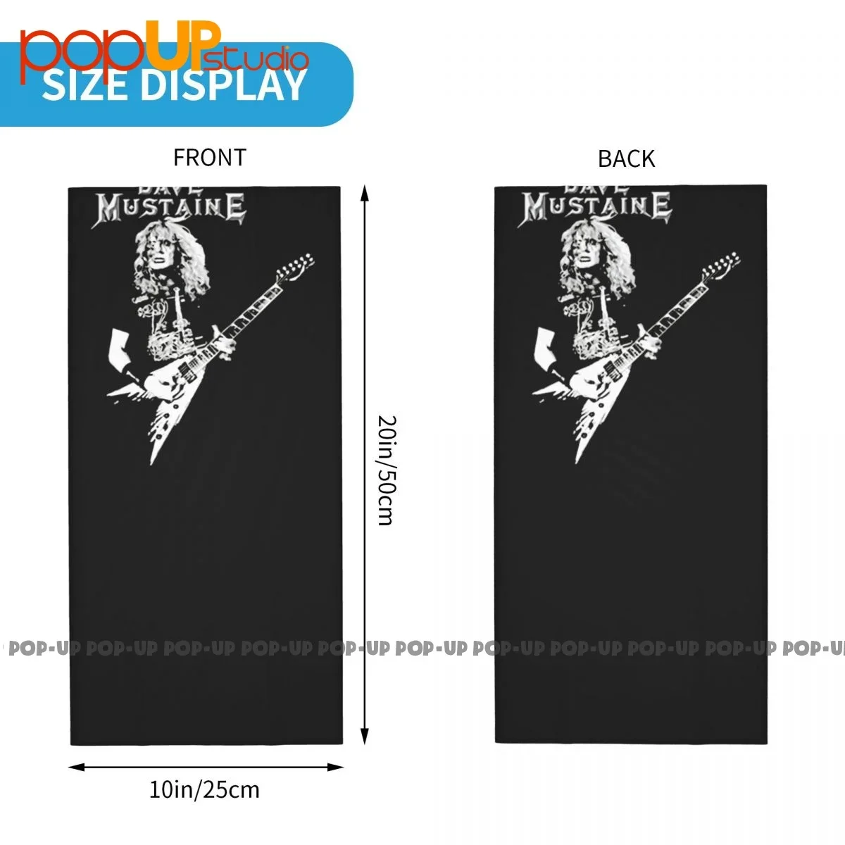 Dave Mustaine Legend Neck Gaiter Bandana Scarf Face Mask