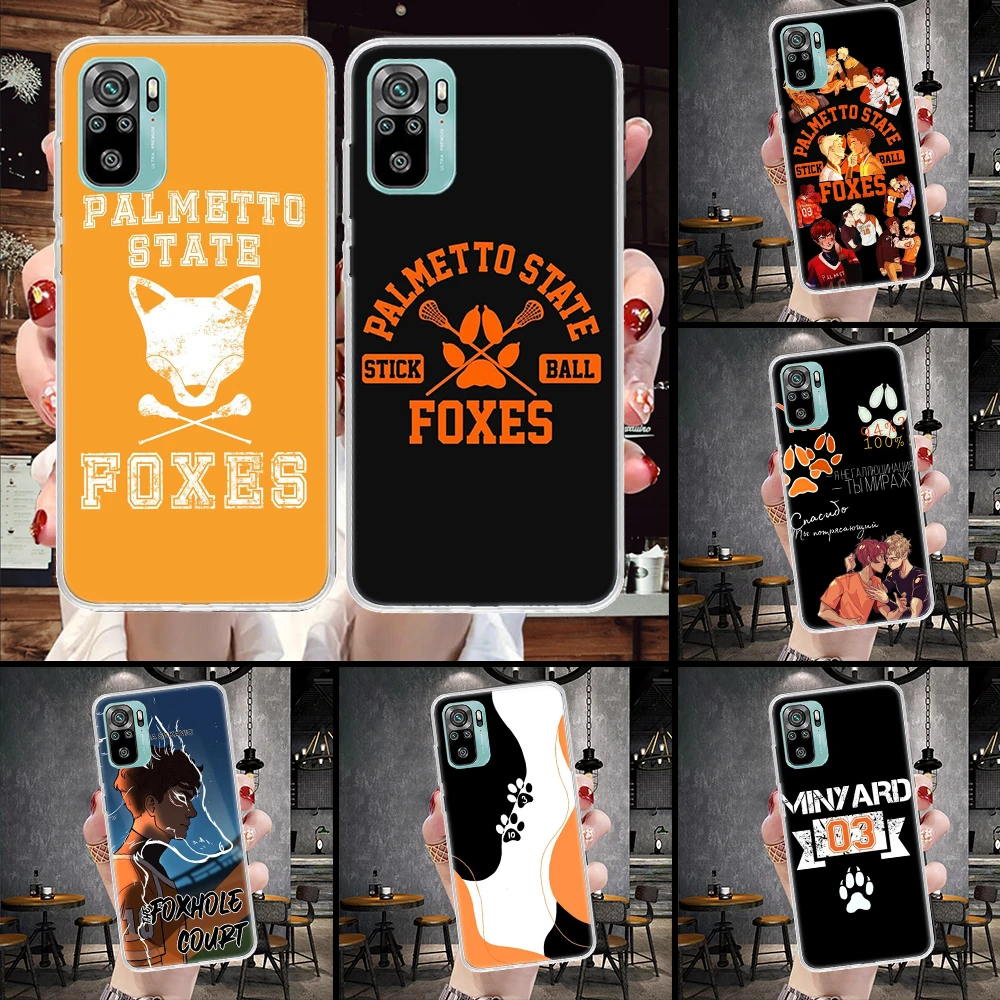 Andreil All For The Game Palmetto State Foxes Soft Phone Case For Xiaomi Redmi Note 12 12S 13 11 11S 10 10S 11T 11E Pro Plus 9 9